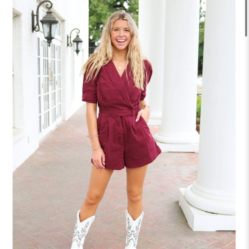 Size Small Crimson Denim Romper